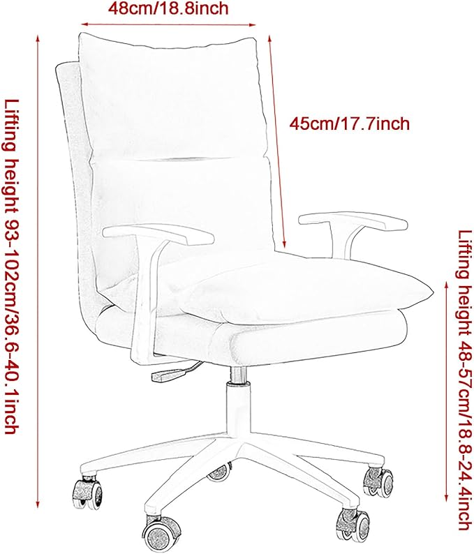 Office Chair Gaming Chair Computer Chair Upholstered Office ChairModern Swivel Chair Fabric Conference Chair High Back Gaming Chair for Home ExecutiveErgonomic Computer Chair Fabric Desk C
