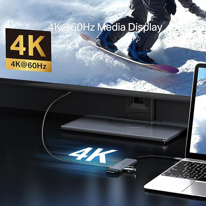 TP-Link USB C Hub 7-in-1 Multiport Adapter (UH7020C) | 4K@60Hz HDMI SD &amp microSD 100W Power Delivery 1×USB-C 2×USB-A Ports | 5Gbps High-Speed Dongle | Compatible w/MacBook and More | Plug &amp