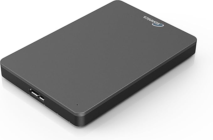 Sonnics 500GB Dark Grey External Pocket Hard Drive USB 3.0 Compatible with Windows PC Mac Xbox ONE and PS4