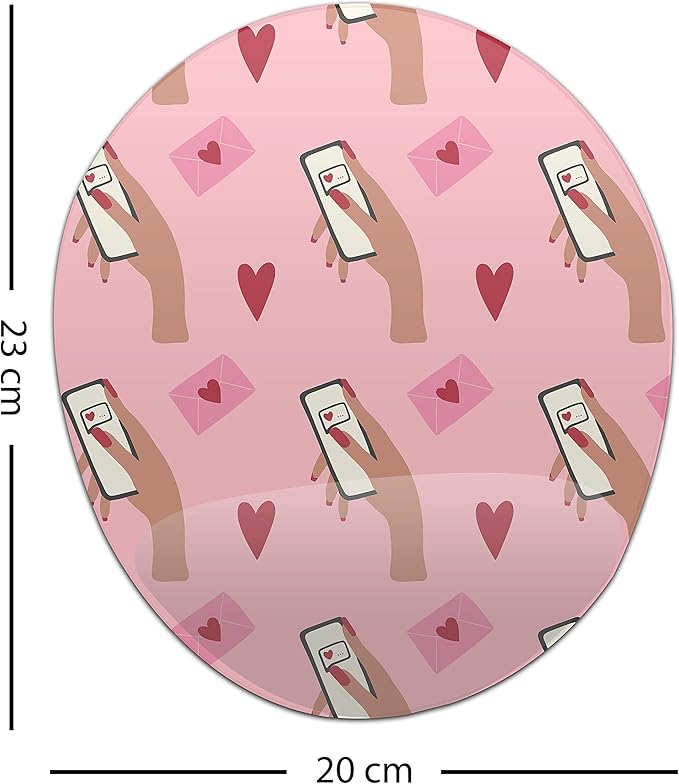 Ergonomic Mouse Pad with Wrist Rest Digital Printed Mouse Mat for Tendon Sheath Problems Non-Slip Base for Office and Home Size: 20 x 23 cm