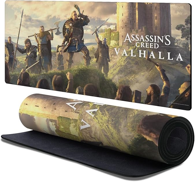 Head Case Designs Officially Licensed Assassin's Creed Female Eivor Raid Leader Valhalla Graphics 37.4 x 15.75 x 0.16 inches (900 x 400 mm) - XL Gaming Office Desk PC Keyboard Mouse Mat Pad