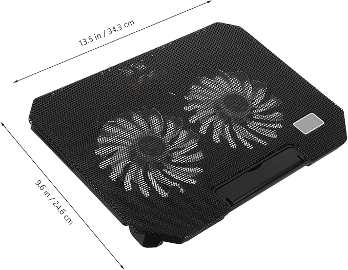 Adjustable Laptop Cooling Pad Stand Lightweight Portable Notebook Fan for Efficient Heat Reduction Durable Design for Go Use Compact Cooling Mat for Laptops