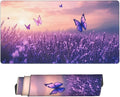 Butterflies Desk Cover MatExtended Large Mouse PadComputer Laptop Mat Desk Decor for Office Game Home 30x16 Inch