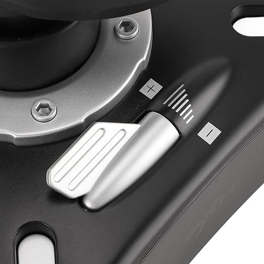 Xiuganpo Stick Throttle and Control Panel with 8 Way Hat Simulated Throttle Rudder and 16 Key Functions Simulator Controls Joystick Simulator Controls Vibration Stick for