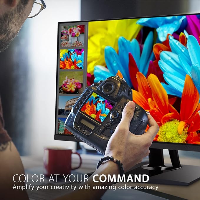 ViewSonic VP2756-2K 27 Inch IPS 1440p Ergonomic Monitor Color Accuracy Pantone Validated 60W USB C (Renewed)