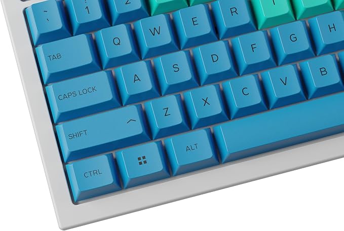 Glorious GPBT Dye Sublimated Keycaps (Pastel) - Thick PBT Plastic 114 Keycap Set for Full Size TKL Compact 75% Mechanical Keyboards