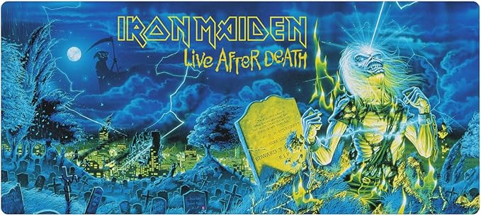 Head Case Designs Officially Licensed Iron Maiden Live After Death Graphic Art 37.4 x 15.75 x 0.16 inches (900 x 400 mm) - XL Gaming Office Desk PC Keyboard Mouse Mat Pad