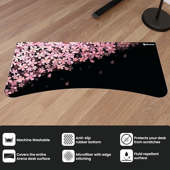Arozzi Arena GamingDesk Mat Full Surface CustomDesk Pad Interchangeable Water Resistant &amp Washable ComputerDesk Mouse Pad with Stitched Edges (D025)
