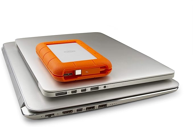 LaCie Rugged Thunderbolt USB 3.0 1TB External Hard Drive Portable HDD (STEV1000400)