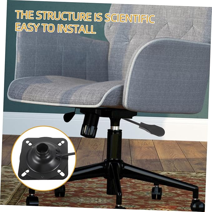 Chair Tilt Control Mechanism Heavy Duty Swivel Base Mount for Office Gaming and Desk Chairs Sturdy Construction Design