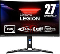 Lenovo Legion R27fc-30 Gaming Monitor 27 FHD Curved 280Hz 0.5ms MPRT AMD FreeSync VESA Adaptive Sync Lift/Tilt/Pivot/Swivel Stand HDMI 2.1 and DisplayPort 1.4 350 nits Raven Black