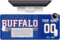 ANTKING Buffalo Mouse Pad Custom Name and Number Desk Pad for Men Women Youth Gifts