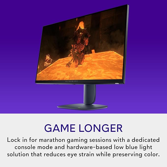 Alienware 27 Gaming Monitor - AW2725DM - 27-inch QHD 180Hz 1ms Display IPS NVIDIA G-SYNC AMD Freesync VESA AdaptiveSync.