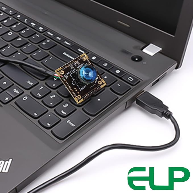 ELP Sony IMX323 Sensor Mini Wide Angle USB Camera Module with Microphone 170degree Fisheye Lens HD 1080P 0.01Lux Low Light Video Audio PC Camera UVC H.264 USB2.0 Embedded Webcam Board for Computer