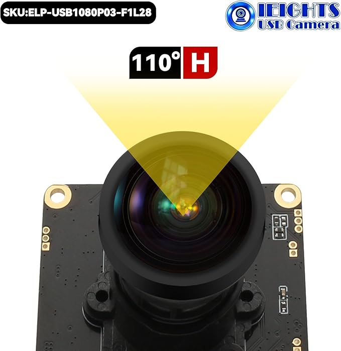 H.264 USB Camera Module 0.0001Lux Low Illumination Webcam Board Wide Angle M16 1080P 30fps Mini UVC USB2.0 Lightburn CAMERA 100db HDR Web_Camera for Computer Fast Frame 2K PC Cam for Pi Laptop