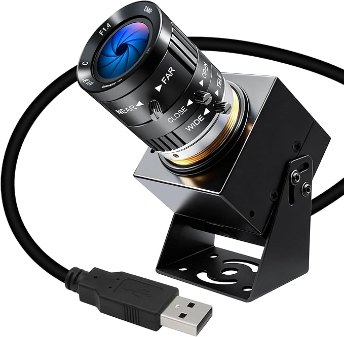 Starvis Ultra Low Light USB Camera 0.0001Lux 1080P H.264 3X 3.6-10mm Manual Zoom Close up Lens HDR Full Color Night Vision Security Industrial Webcam Plugfor Windows Linux Mac Jetson Nano