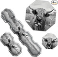 Ergonomic Mouse Pad with Wrist Support Gel and Keyboard Wrist Rest Set + Coaster Cute Mouse Pads Non Slip Rubber Base Mousepad for Computer Laptop Home Office Working GamingHighland Cow Ox Cattle
