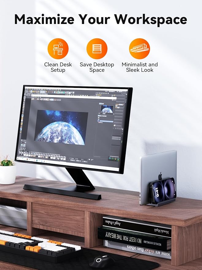 Laptop Docking Station Stand Dual 4K: QUUGE USB C Docking Station Dual Monitor for Laptop 2 HDMI (Windows Single 4K@120Hz) 2 USB3.0 Ports 100W PD RJ45 Ethernet Universal Laptop Stand USB C Dock