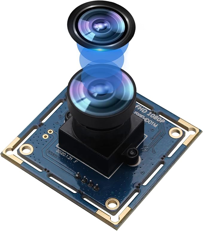 Hotpet 2MP USB Camera Module 1080P Webcam High Speed VGA 100fps 720P 60fps Webcam with CMOS OV2710 Sensor 3.6mm Industrial Camera Module for PCATMRobotMachine VisionKiosk
