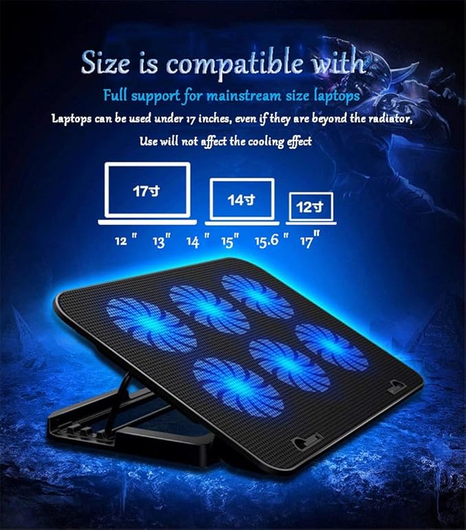 Laptop Cooling Pads Cooler Notebook Cooler Laptop Laptop Accessories Fan Stand (Color : Yellow) (Yellow)
