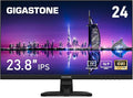 Gigastone 24 inch IPS LED Back Light Monitor 75Hz FHD 1920 x 1080 1080P 178° Wide View Frameless Computer Monitor 5ms Built-in Speakers Eye Care Technology Ergonomic Tilt VESA Mount HDMI VGA