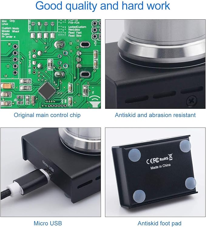 USB Volume Control AIMOS Lnline Volume Knob Lossless Audio Computer with 6.57ft USB Cable Mute Volume Control and PC Speakers Switch Control Module for XP MAC Vista Win 7 8 10 Android Etc