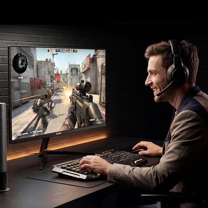 24 Inch Curved 200hz Gaming Monitor FHD 1080p Computer Monitor with 3000R 4000:1 Contrast 1ms Response Time 99% sRGB AMD FreeSync Eye Care HDMI 2.0 &amp DP 1.4 VESA Mount for Game &amp Offi