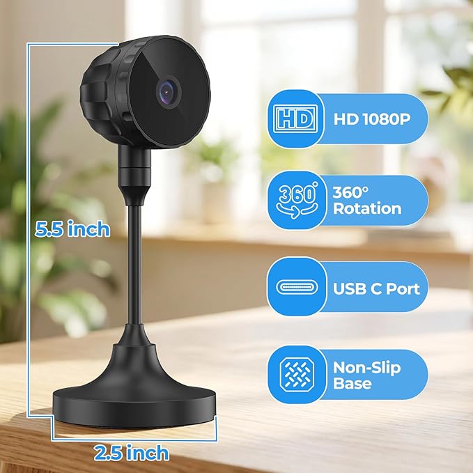 Switch 2 Camera TV Dock Station for Switch 24K@120Hz TV Dock Station 360° Adjustable Webcam with Privacy Cover Multi-Port Docking Station Replacement for Official Switch 2 Dock