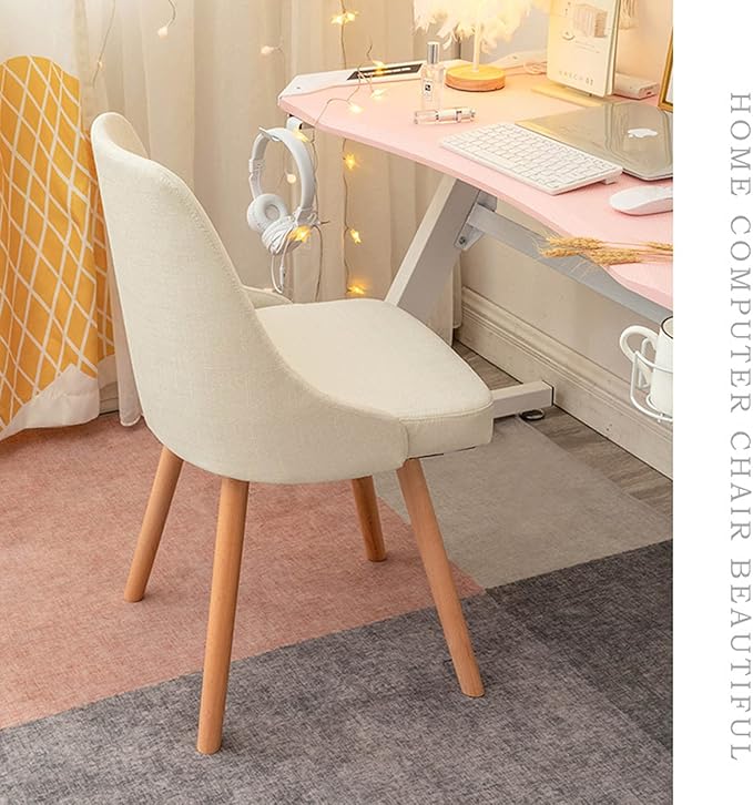 Mlaea Dining Bedroom Living Room Chair Gaming Club Bar Chair with Backrest Office Conference Reception Chair 43 * 43 * 84CM(Size:43 * 43 * 84CMColor:B)