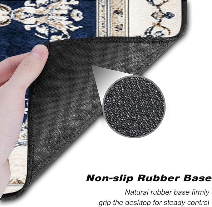Keyboard Wrist Rest SetMemory Foam Wrist Support Mouse Pad31.5x11.8 Desk Mat for Comfortable Typing &amp Pain ReliefNon-Slip Base for Office &amp Home Use - Vintage Bohemian