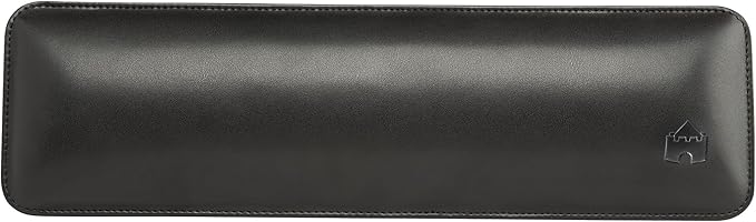 Bailey Tenkeyless by Castle - TKL Short Wrist Rest for Keyboards with around 87 Keys - Leather Ergonomic Computer Extra Firm Wrist Support - Typists Gaming &amp Heavy Office Use (Nightfall Tenkeyl