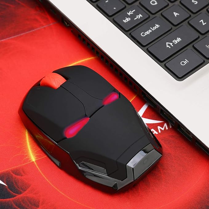 Cool Mouse for Laptop Gaming Mouse Wireless 2.4 G Portable Ergonomic Optical Mouse Mouse with USB Receiver for Notebook PC Laptop MacBook | 3 Adjustment Levels