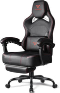 VITESSE Big and Tall Gaming Chair 400lb Weight Capacity with Footrest Ergonomic Video Game Chair for Adults with Oversized Headrest and Lumbar Pillow Computer Chair Gaming for Office