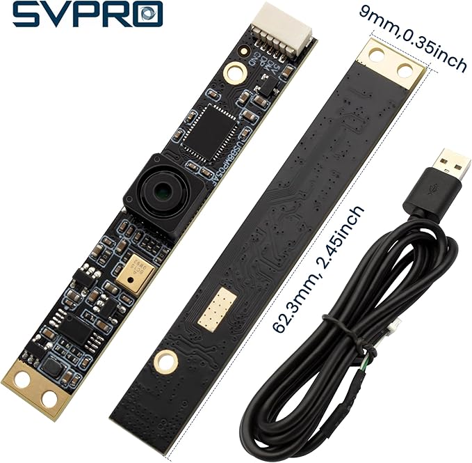 SVPRO 8MP USB Camera Module with Microphone for Computer LaptopFixed Focus UVC Lightburn Camera Micro Embedded Webcam Board for WindowsLinuxAndroidMac OS