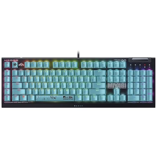 Razer BlackWidow V4 X Mechanical Gaming Keyboard: Green Switches Tactile &amp Clicky - 6 Macro Keys - Chroma RGB - Doubleshot ABS Keycaps - Sound Dampening &amp Stabilizers - Zenless Zone Zero Editi