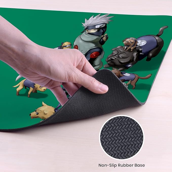 Head Case Designs Officially Licensed Naruto Shippuden Kakashi Ninken Graphic Art 37.4 x 15.75 x 0.16 inches (900 x 400 mm) - XL Gaming Office Desk PC Keyboard Mouse Mat Pad