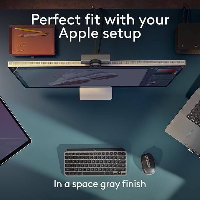 Logitech MX Anywhere 3S for Mac Compact Wireless Bluetooth Mouse 8K DPI Any-Surface Tracking Quiet Clicks USB C Wireless Mouse for MacBook Pro MacBook Air iMac iPad - Space Grey
