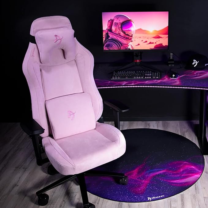 Arrozi Floor Mat Zona Microfiber Gaming Chair Floor Mat for Carpet Anti-Slip Noise Dampening FloorMat for Office Chair (Galaxy)