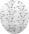 Ergonomic Mouse Pad with Wrist Rest Digital Printed Mouse Mat for Tendon Sheath Problems Non-Slip Base for Office and Home Size: 20 x 23 cm