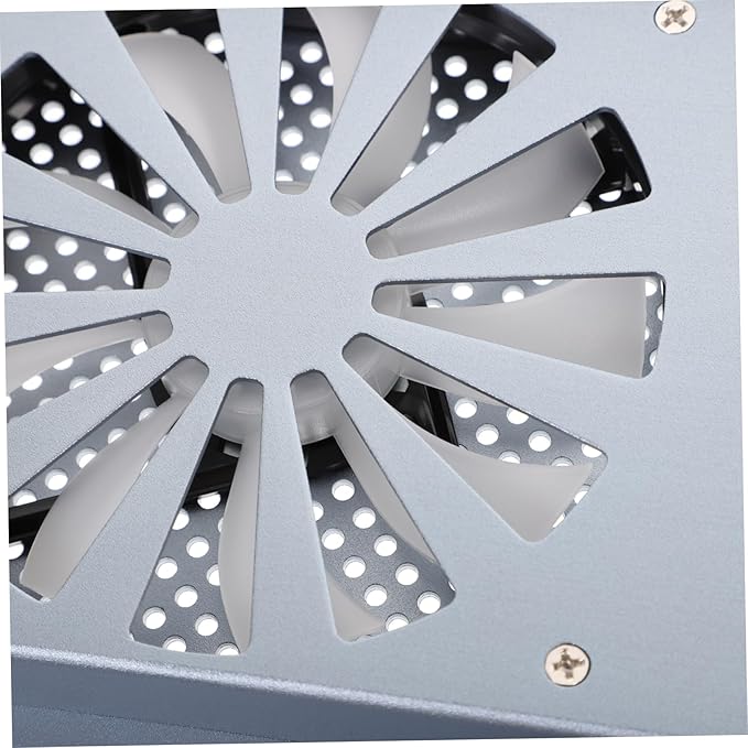 DOITOOL Radiator Bracket Cooling Laptop Fan Cooler Portable Gaming Pad Stand Notebook Grey Aluminum Alloy