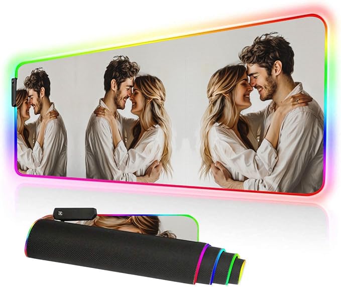 Custom Large Mouse Pad Personalized Mouse Pad Gaming with Photo Text Personalized Mouse Pads for Desk Office Gaming 35.5x16inch