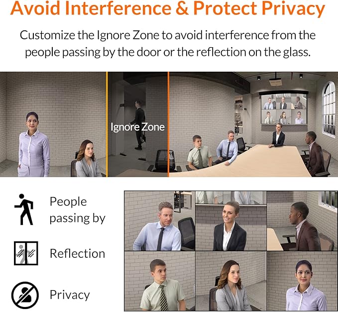 Innex Cube 4K 360 Degree Video Conference Camera with Multiple AI Modes Dual Omnidirectional Mics Remote Plug and Play Conference Room Webcam for Zoom Microsoft Teams Open Space Meeting Room