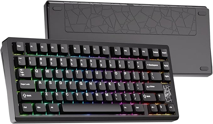 Mechanical Keyboard Chilkey Slice75 HE Gaming Keyboard Wired 75% Hall Effect Magnetic Aluminum Keyboard with WS Flux HE Clacky Switch Rapid Trigger 8K Polling Per-Key RGB Custom PC/Mac Support