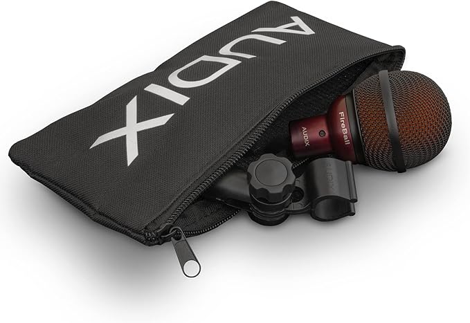 AUDIX Fireball Dynamic Harmonica Microphone and Harp Mic - Black/Red