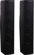 MuxLab 500220 Dante Two Column Speakers PoE 60 Watts