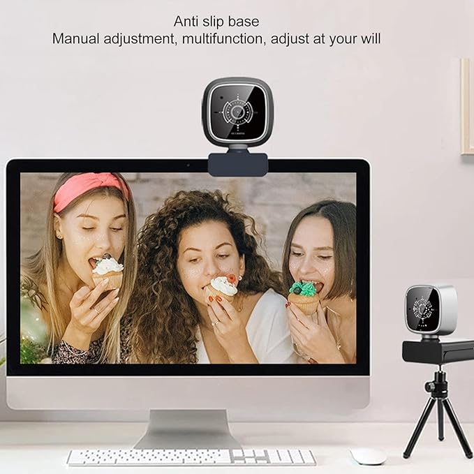 USB Webcam1080P Adjust Webcam Software Control CoverUSB 30FPS HD Computer Web Camera View Computer Camera and Play for LaptopDesktopConferencing and Video Calling