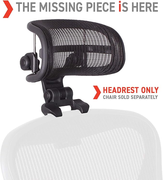 Engineered Now The Original Headrest for The Herman Miller Aeron Chair (H4 for Classic Lead)