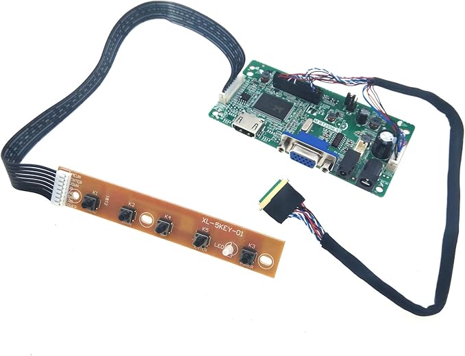 Orange Juice LP156WF6 eDP LCD Panel Control Board Driver Kit 1080P VGA HDMI Video 3.5mm Audio Input