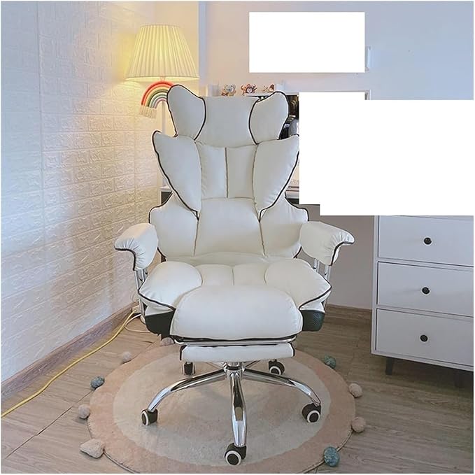 Office Chair Soft Gaming Chair Adjustable Ergonomic Office Chair for Gamers Gamer Chair Bedroom Chair Chair (Size:One SizeColor:with Footrest)