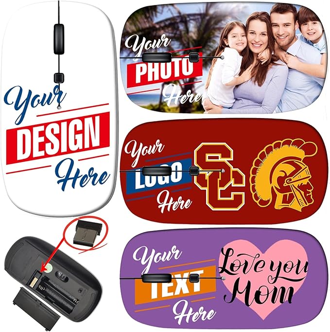maizi Mouse Wireless for Mac Laptop PC Chromebook Mouses Wireless Image ID: 26227899 Funny Surprised cat Exotic Domestic 2.4G Lightweight with USB Receiver Printed in USA